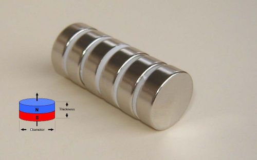 100 pcs of   3/4&#034;dia x 1/4&#034; thick Neodymium (Rare Earth) Disc Magnets