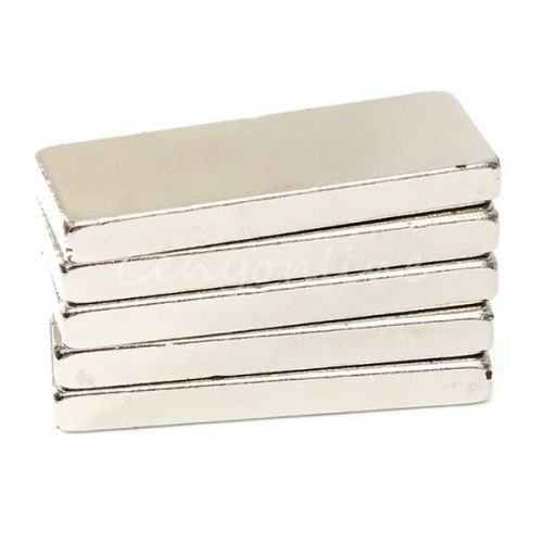 5pcs strong n52 neodymium fridge magnets block ndfeb rare earth 25x10x3mm for sale