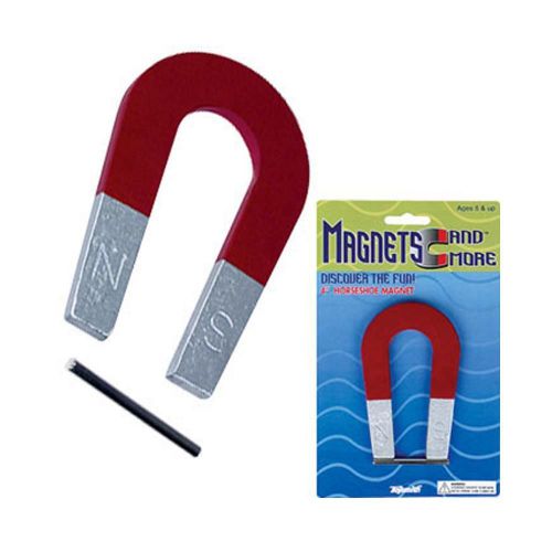 Metal Horseshoe Red Magnet 4 inch  B002P39UY2