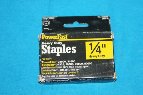 VINTAGE POWERFAST HEAVY DUTY STAPLES - 1/4&#034;