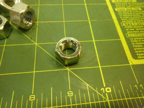 1/2-13 hex nut 3/4&#034; across flats zinc 7/16&#034; thick zinc lot of 50 #52794 for sale