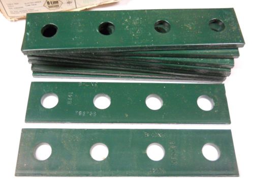 B-LINE SYSTEMS B341 SPLICE PLATES 4 HOLE 76675B (SET OF 10) NEW CONDITION NO BOX