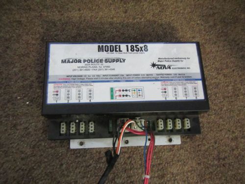 nova electronics 185x8 185 watts used police strobe control fire traffic