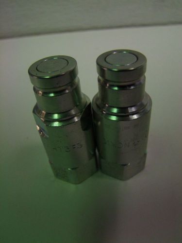 2 Pcs NEW, HT3F3 -DIXON  Flush Face Female Plug 3/8&#034;,COUPLER, HYD,