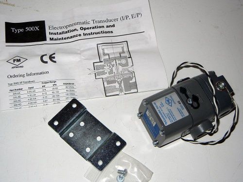 ControlAir * Electropneumatic IP Transducer 500X / 500-AE 4-20ma 33-100PSI *NEW*