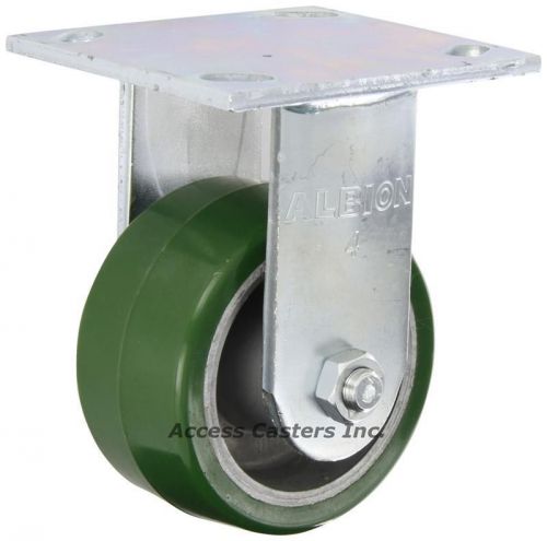 16PD04201R 4&#034; x 2&#034; Albion Rigid Plate Caster Polyurethane Wheel 700 lbs Capacity