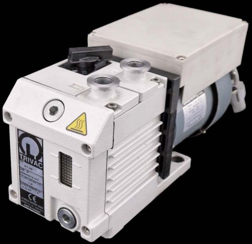 Leybold Trivac D1,6B Dual-Stage Rotary Vane Vacuum Pump +Groschopp Motor