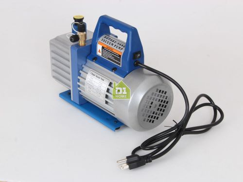 High Efficiency Rotary Vane Vacuum Pump 1/3HP D1-VP235 New 2-Stage 4CFM