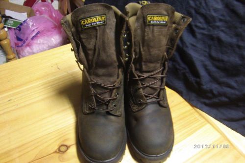 STEEL TOE CAROLINA WORK BOOTS 9 1/2 EE