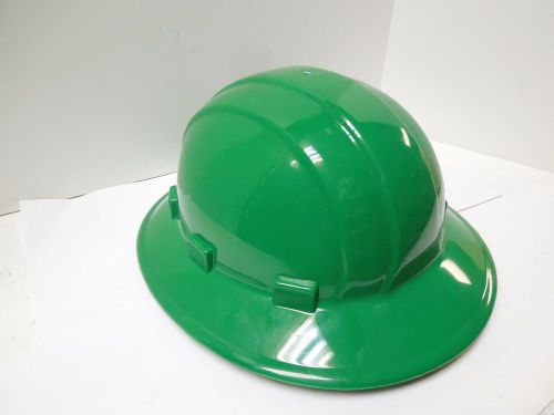 HARD HAT INDUSTRIAL FULL BRIM HELMENT GREEN OSHA APPROVED  &lt;CONEX