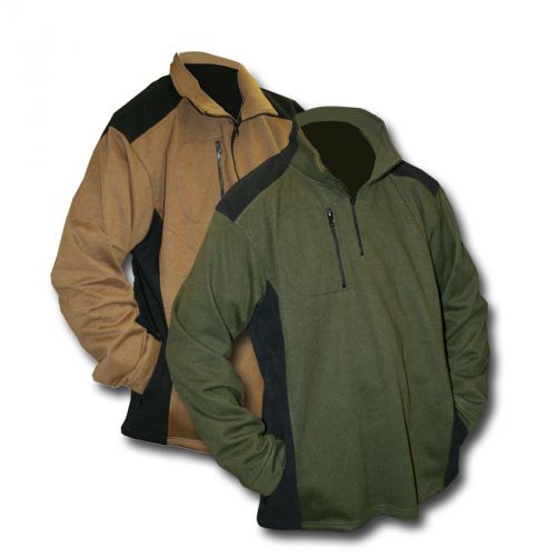 Stylish, Half Zip Durable Design,4 Zippered Pockets,High Collar,Cuffed Wrist