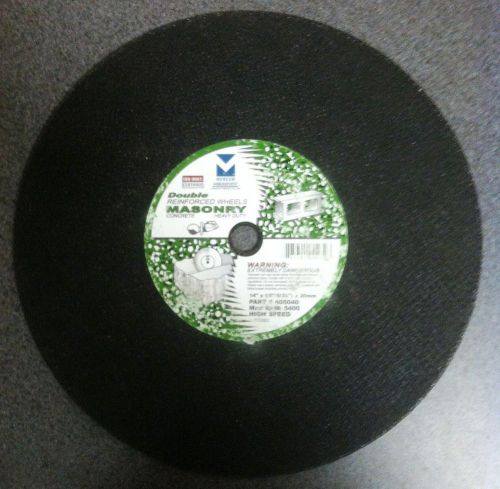 Mercer double reinforced masonry cut-off wheel 14&#034; x 1/8&#034; (5/32&#034;) x 20 mm 10 ct. for sale