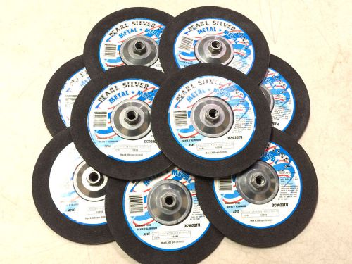 10 PEARL 9&#034; X 1/4&#034; X 5/8-11&#034; DEPRESSED CENTER GRINDING WHEELS METAL CUTTING