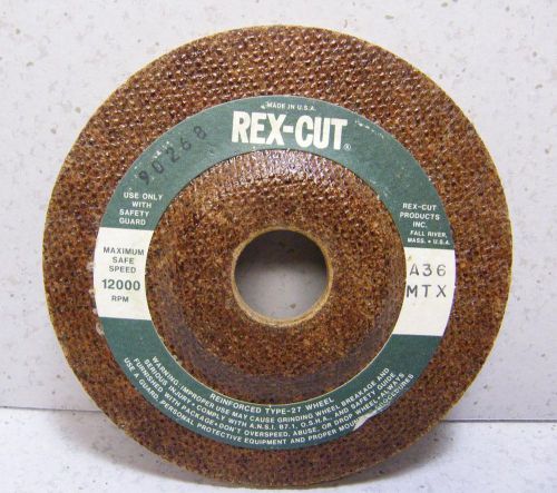 Rex cut 90268 grinding wheel 4-1/2 x 1/4 x 7/8 for sale