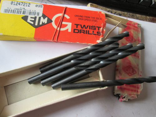 7.00 mm Jobber drills lot of five, (5) (0528-B-6) Free shipping