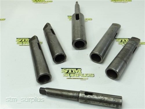 Lot of 6 hss morse taper shank sleeve 2mt to 4mt for sale