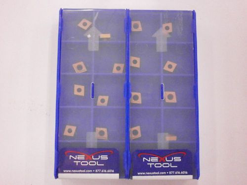 20pc nexus carbide inserts ccmt 21.51 hr 251 indexable coated tips bits 104so for sale