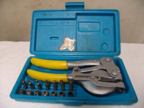 ROPER WHITNEY # 5 JR HEAVY DUTY HAND PUNCH COMPLETE SET #1 &lt;--- L@@K