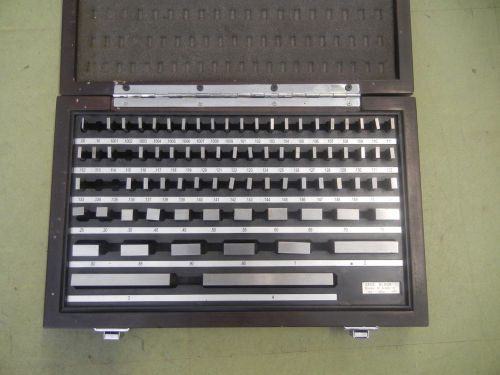 Gage block set no. 4238 grade b 79 pcs for sale