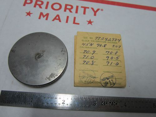 METROLOGY INSPECTION ROCKWELL HARDNESS TEST STANDARD BIN#5-24