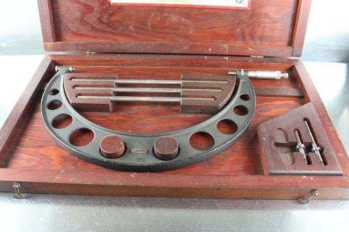 STARRETT MICROMETER CALIPER NO. 224 SET C 9&#034; TO 12&#034; RANGE STANDARDS CASE