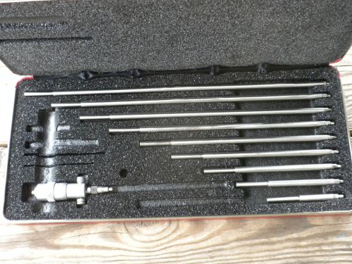 Starrett Inside Micrometers 2&#034;-12&#034; 124 Series Set #1956