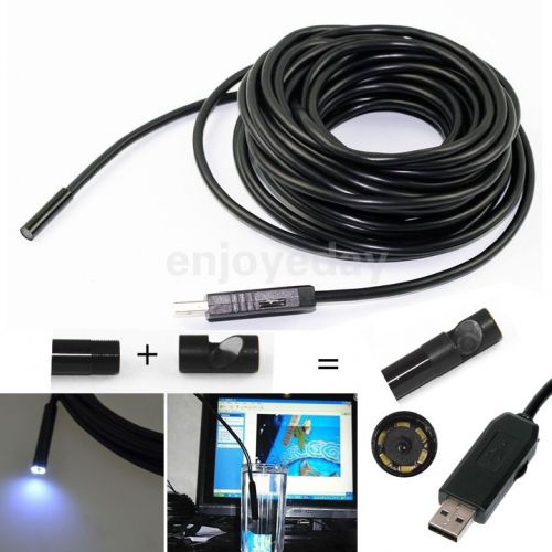 New 7mm lens usb endoscope 6 led ip67 waterproof camera endoscope 5m,mini camera for sale