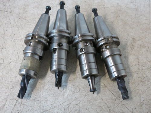 4 CARBOLOY CV40-HC-20MM CAT-40 SHANK HYDRAULIC BORING BAR HOLDERS.