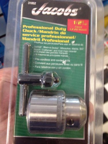 New Jacobs 1/2&#034; Cap Professional Duty Chuck #31052