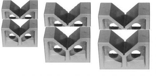 3  PAIRS  2&#034; , 3&#034; AND 4&#034; CAST IRON  V- BLOCKS SET