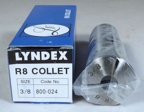 New lyndex nikken r8 collet 3/8&#034; 800-024 drawbar 7/16-20 made in japan for sale