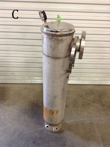 3&#034; Stainless Steel Bag/Basket Filter Housing w/ Pressure Gauge