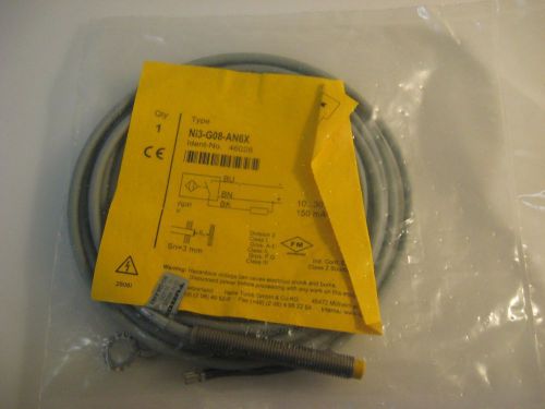 TURCK Barrel Sensor, Ni3-G08-AN6X, 10-30V DC 150mA, New