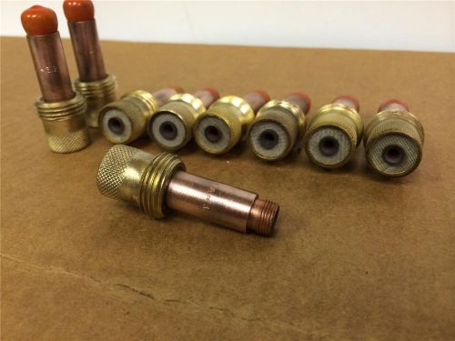 45v27 gas lens 1/8&#034; collet 10pc lot for torch welding welder series 17 18 26 for sale