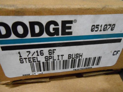 (lot of 6) DODGE 1 7/16&#034; STEEL SPLIT BUSHINGS 051070