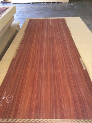 Wood Veneer Bloodwood 31x87 1pcs total on 10mil paper backer &#034;EXOTIC&#034; L2