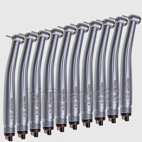 10* nsk style dental high speed handpieces push button 4 hole clean head turbine for sale