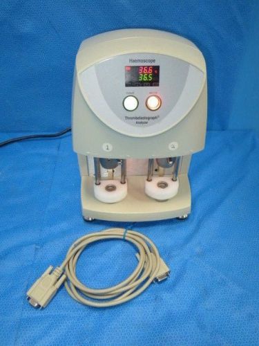 Haemoscope 5000 thrombelastograph hemostasis analyzer with power supply for sale