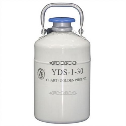 L YDS-1-30 LIQUID STRAP WITH LN2 NITROGEN CRYOGENIC CONTAINER DEWAR 1 TANK