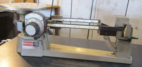 USED** GOOD* OHAUS DIAL-O-GRAM BALANCE BEAM SCALE 1600 GRAM CAPACITY (282)