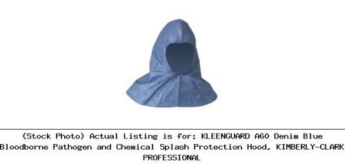Kleenguard a60 denim blue bloodborne pathogen and chemical splash : 45343 for sale