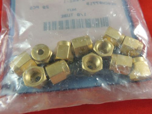 BRAND NEW lot of 12 Swagelok B-202-1 Brass Nuts 1/8 Tube 3/8&#034; Female Opening