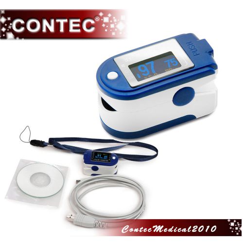 CONTEC new Pulse Oximeter oxymeter Oximetry Spo2 monitor OLED SOFTWARE PR 50D+