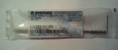 New synthes 3.2mm three-fluted drill bit qc/145mm 03.010.103 for sale
