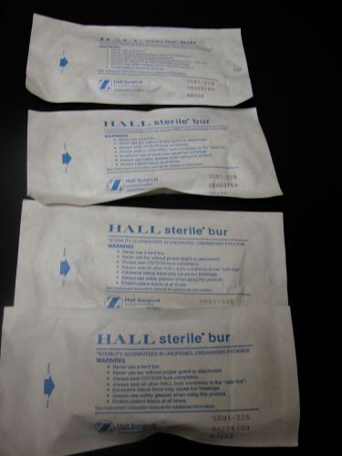 Lot 4 Zimmer Hall Surgical 5091-226 Bur