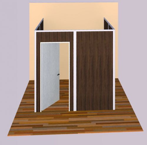 Sunwalls modular walls - 3 walled &#034;u&#034; shaped room of standard walls 10x10 for sale