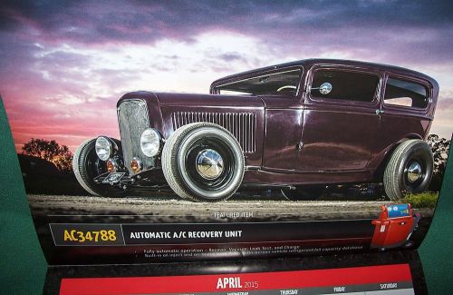 2015 Wall Calendar Mac Tools Custom Trucks Cars Street Rods Man Cave CHRISTMAS ?