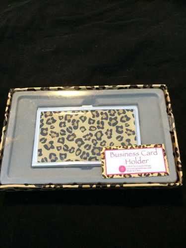 Leopard business card holder for sale