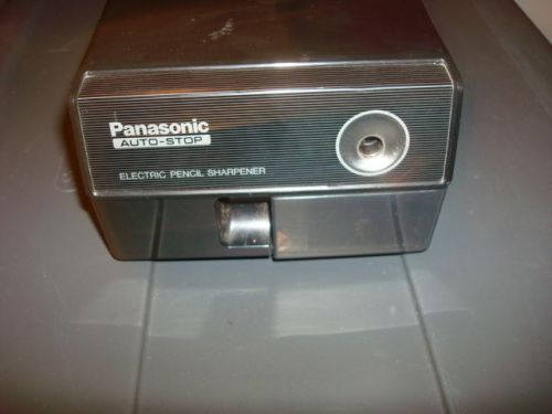 Panasonic Electric Pencil Sharpener KP-110 Vintage Auto Stop