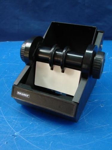 Vintage Black Metal Rolodex Model 2254D Index File EUC